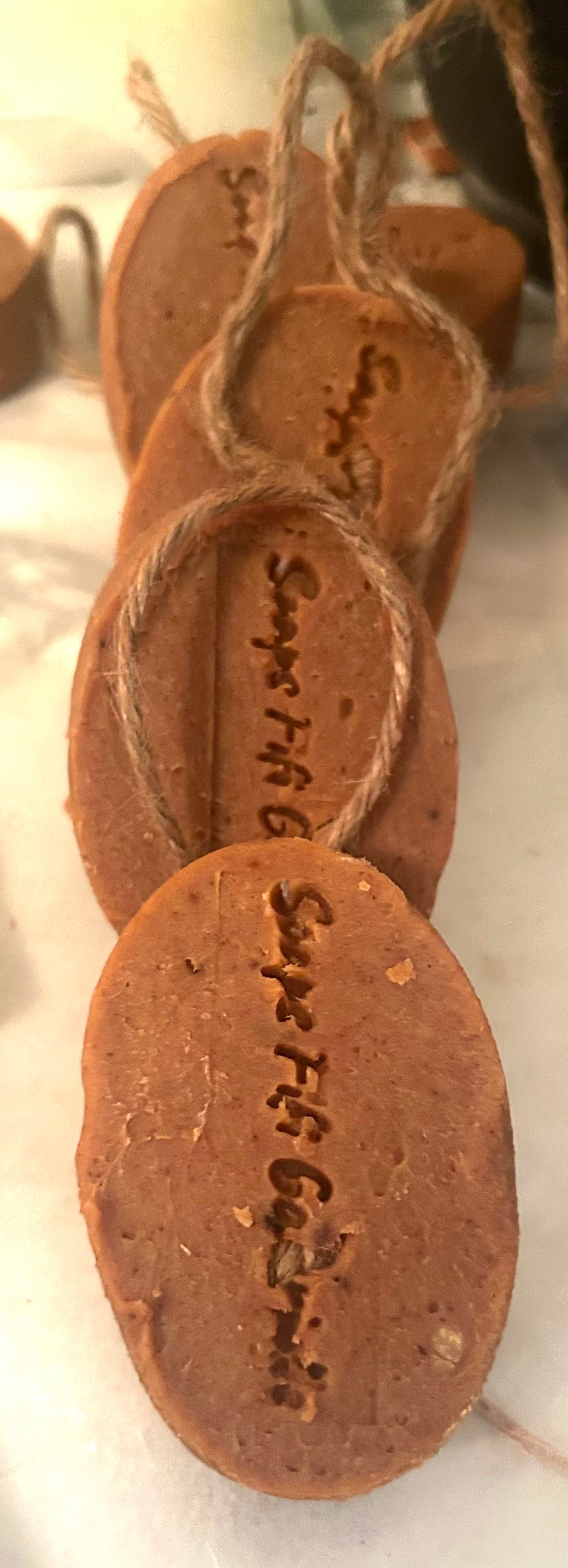 2 Tumeric Soap Bar + 1 Tea Trea Bar + 1 white hand towel.